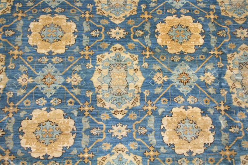 Ziegler Teppich 266 x 366 cm - blau