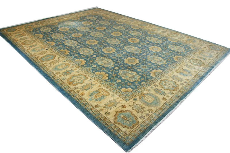 Ziegler Teppich 266 x 366 cm - blau