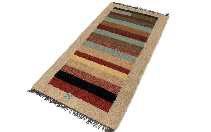 Nepal Teppich 70 x 140 cm - mehrfarbig