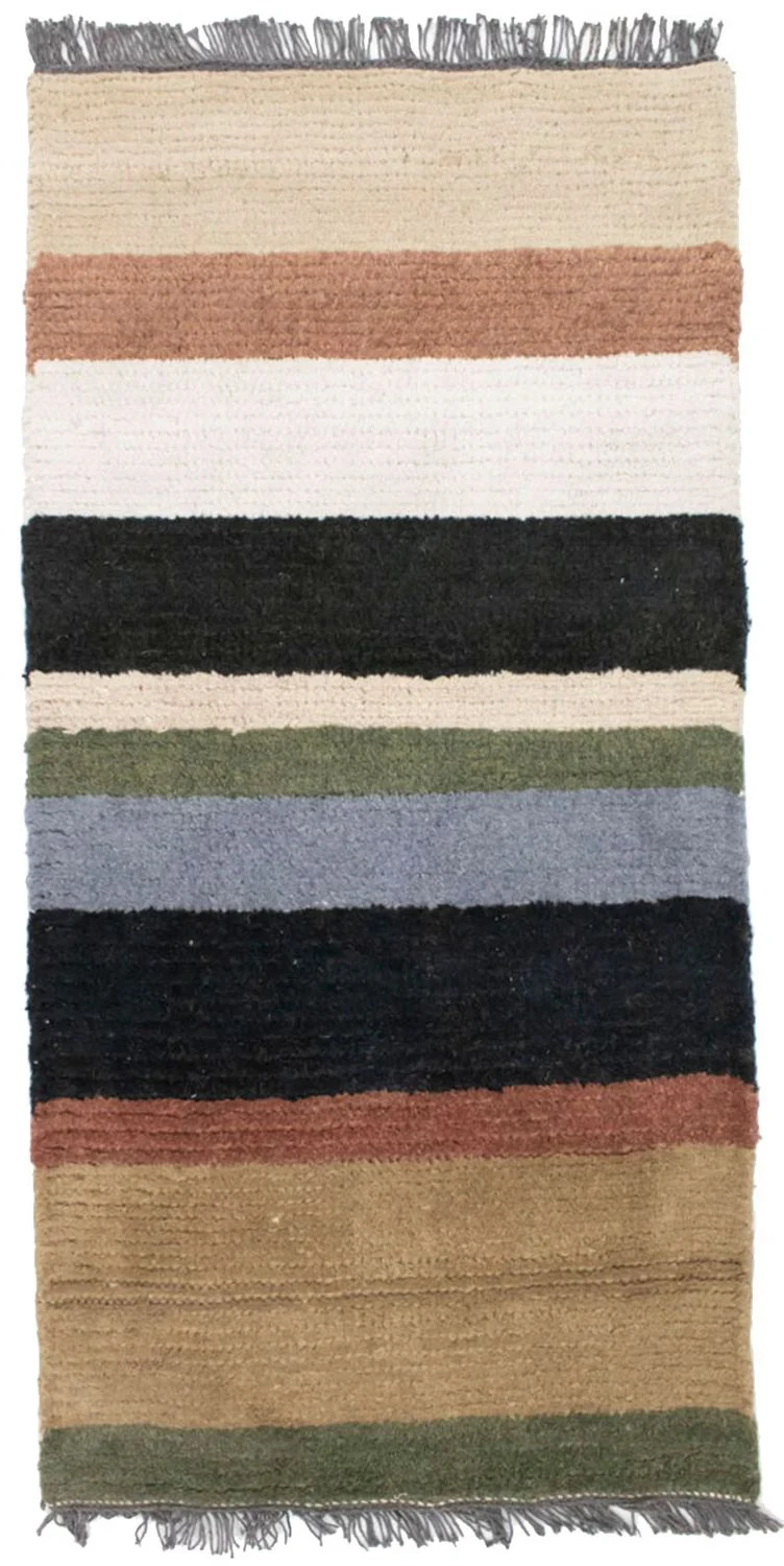 Nepal Teppich 70 x 140 cm - mehrfarbig
