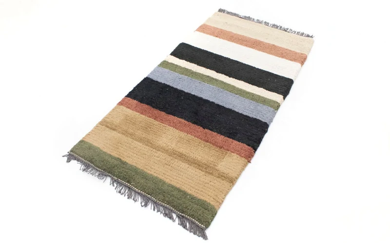 Nepal Teppich 70 x 140 cm - mehrfarbig
