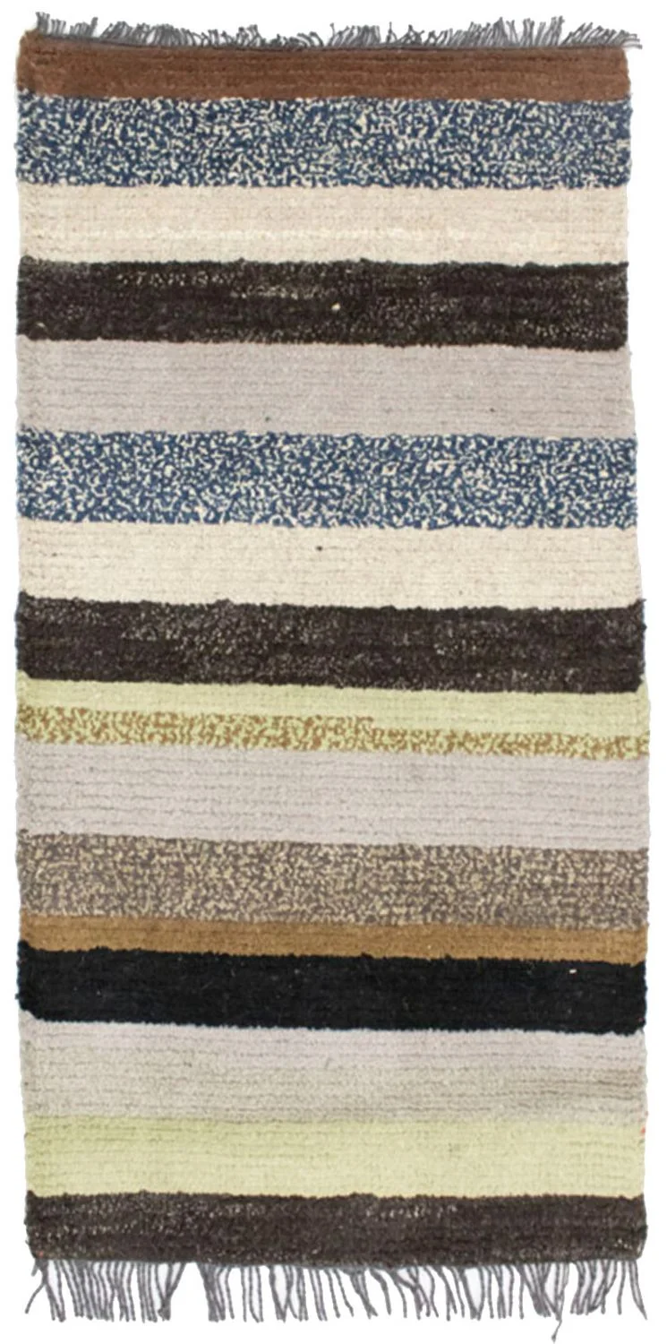 Nepal Teppich 70x140cm - Wollteppich - mehrfarbig