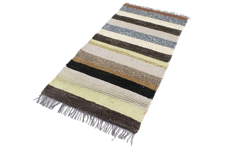 Nepal Teppich 70x140cm - Wollteppich - mehrfarbig