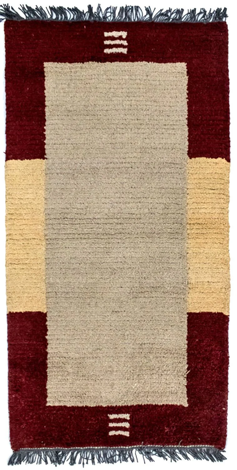 Nepal Teppich 70 x 140 cm - beige