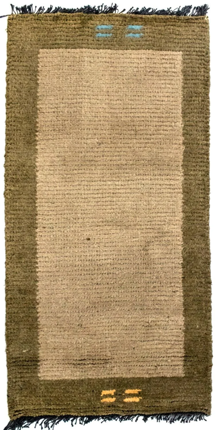 Nepal Teppich 70 x 140 cm - beige