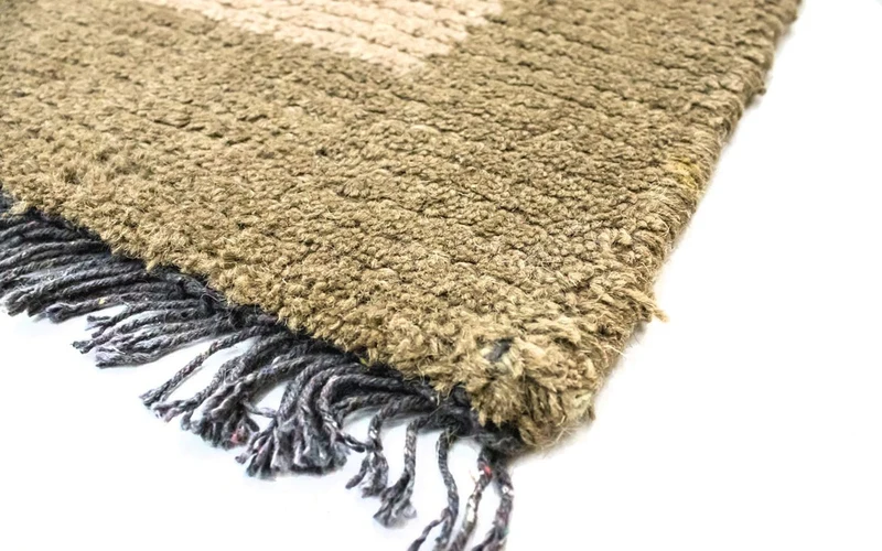 Nepal Teppich 70 x 140 cm - beige