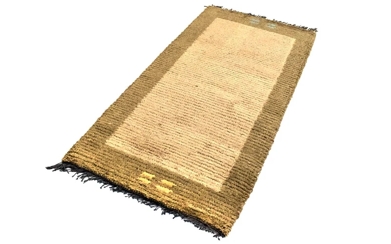 Nepal Teppich 70 x 140 cm - beige