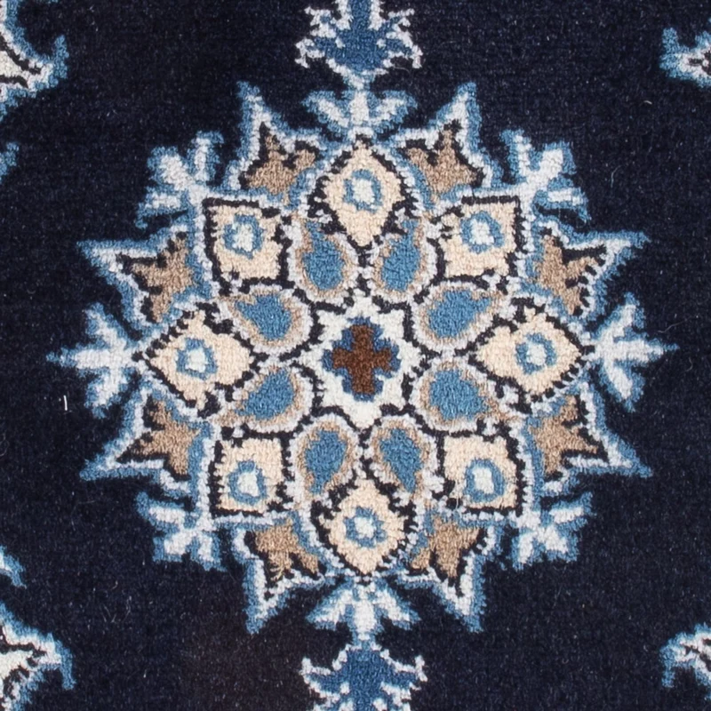 Perserteppich - Nain - Royal - 40 x 60 cm - dunkelblau