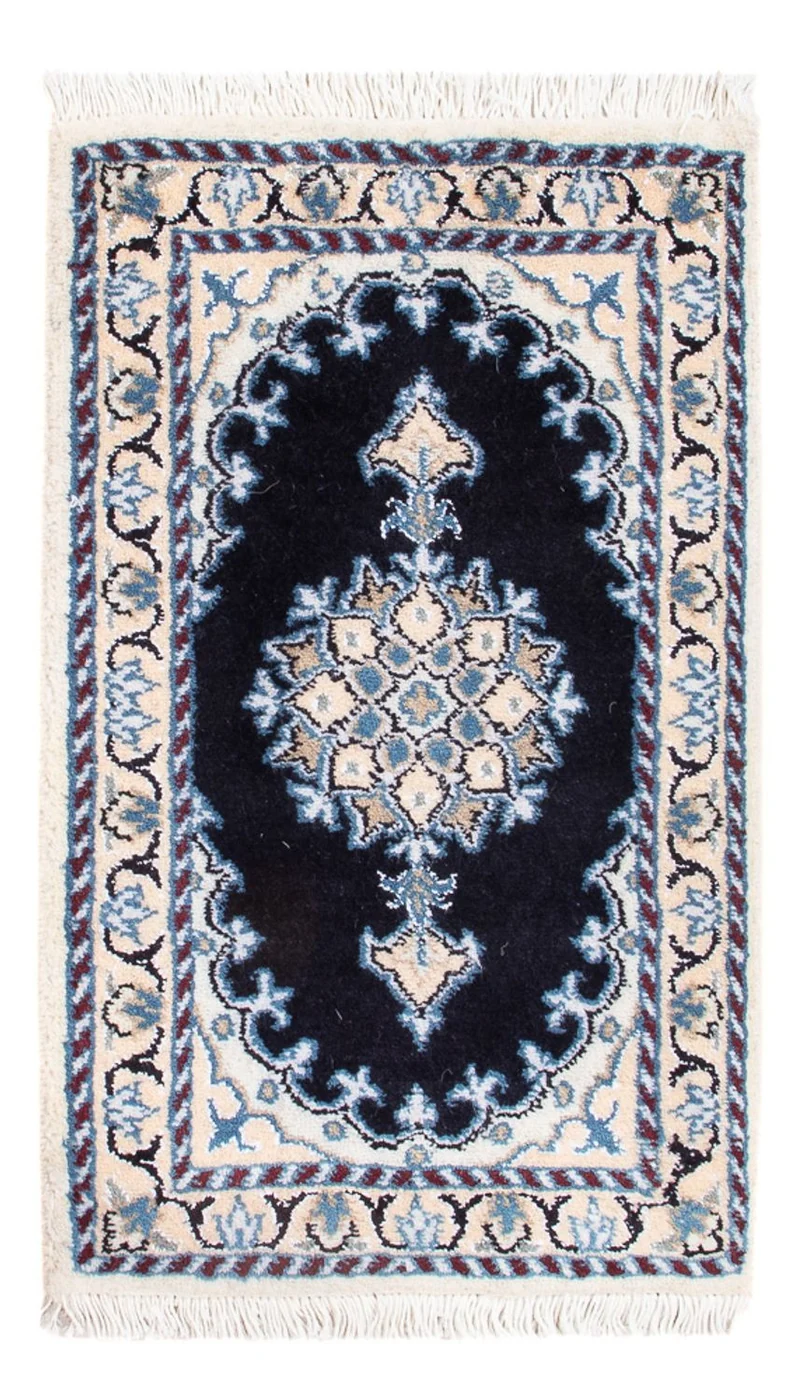 Perserteppich - Nain - Royal - 40 x 60 cm - dunkelblau