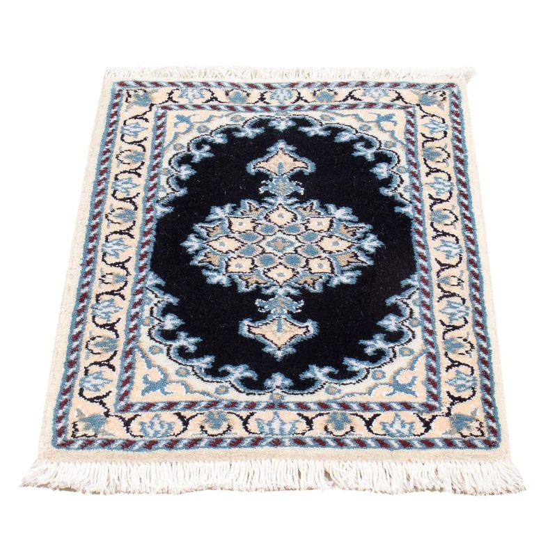 Perserteppich - Nain - Royal - 40 x 60 cm - dunkelblau