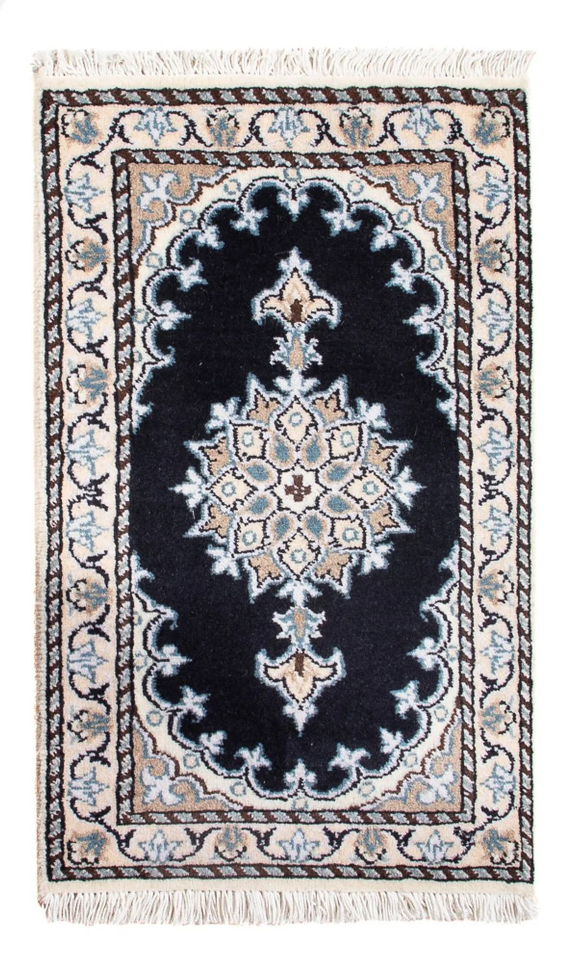 Perserteppich - Nain - Royal - 40 x 60 cm - dunkelblau