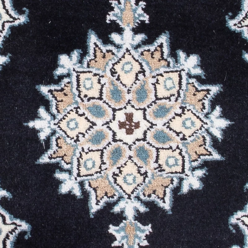 Perserteppich - Nain - Royal - 40 x 60 cm - dunkelblau
