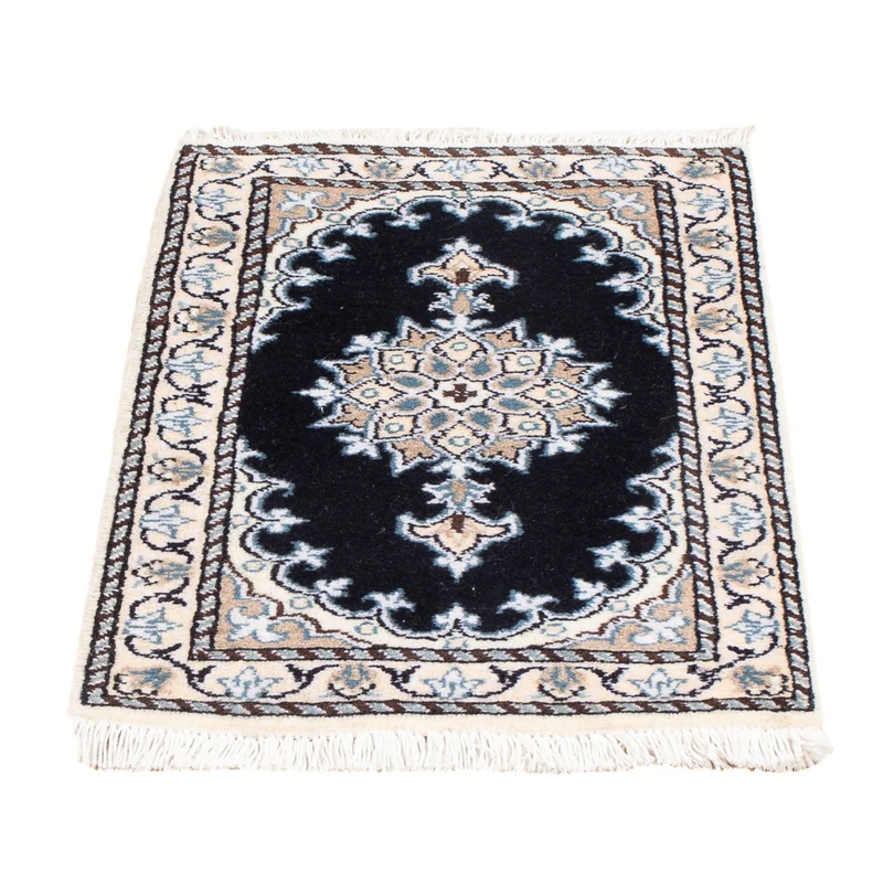 Perserteppich - Nain - Royal - 40 x 60 cm - dunkelblau
