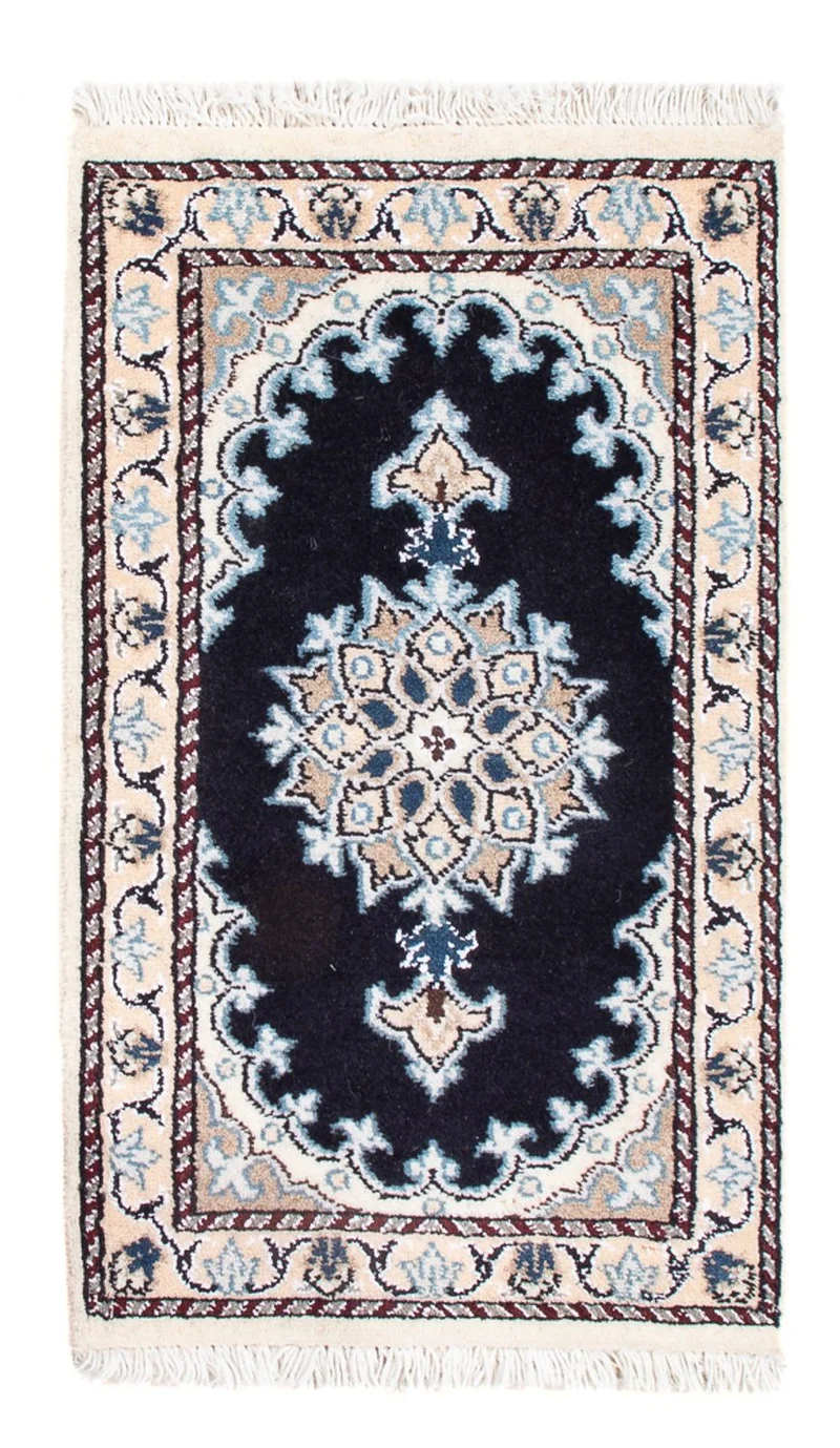 Perserteppich - Nain - Royal - 40 x 60 cm - dunkelblau
