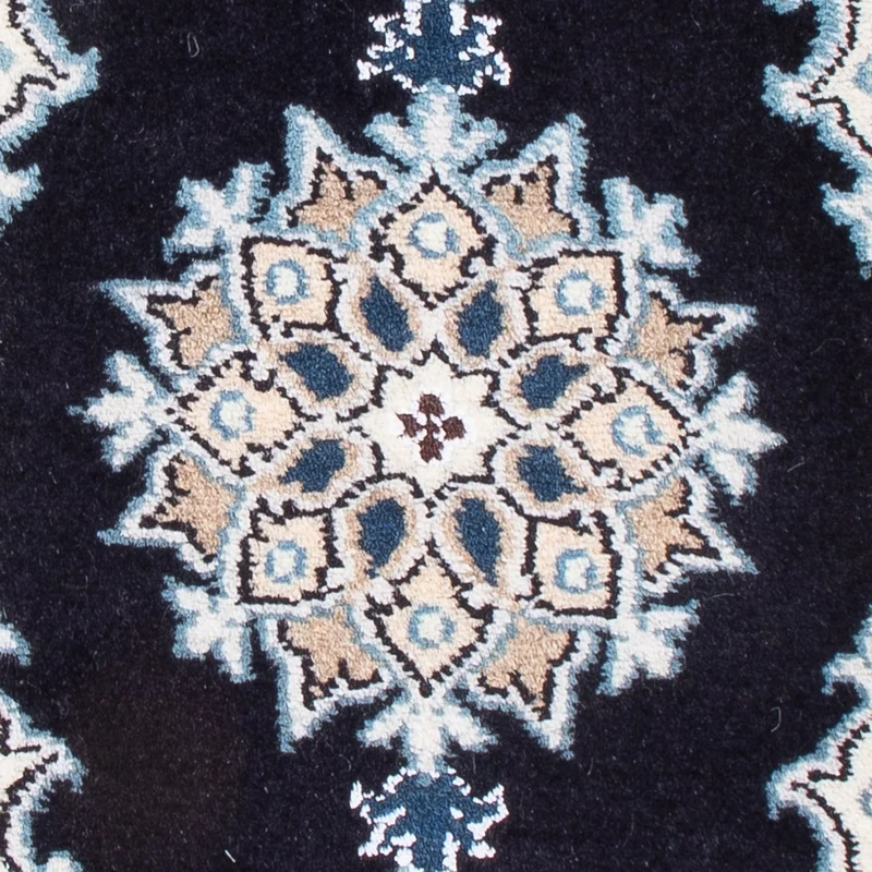 Perserteppich - Nain - Royal - 40 x 60 cm - dunkelblau