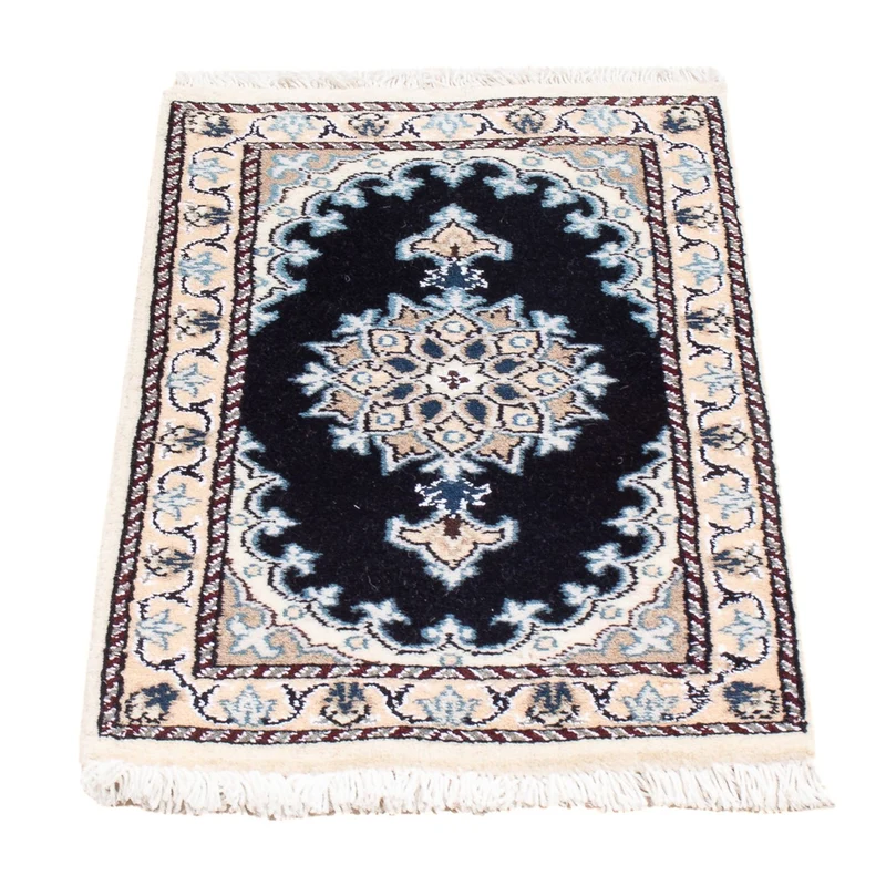 Perserteppich - Nain - Royal - 40 x 60 cm - dunkelblau