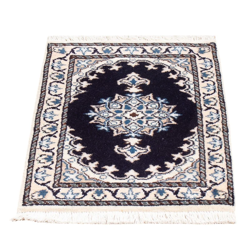Perserteppich - Nain - Royal - 40 x 60 cm - dunkelblau