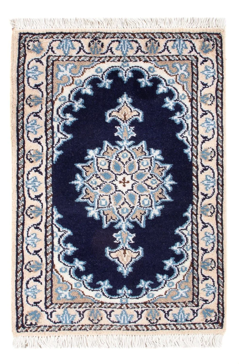 Nain - 9La Teppich 40x60cm - Perserteppich - dunkelblau