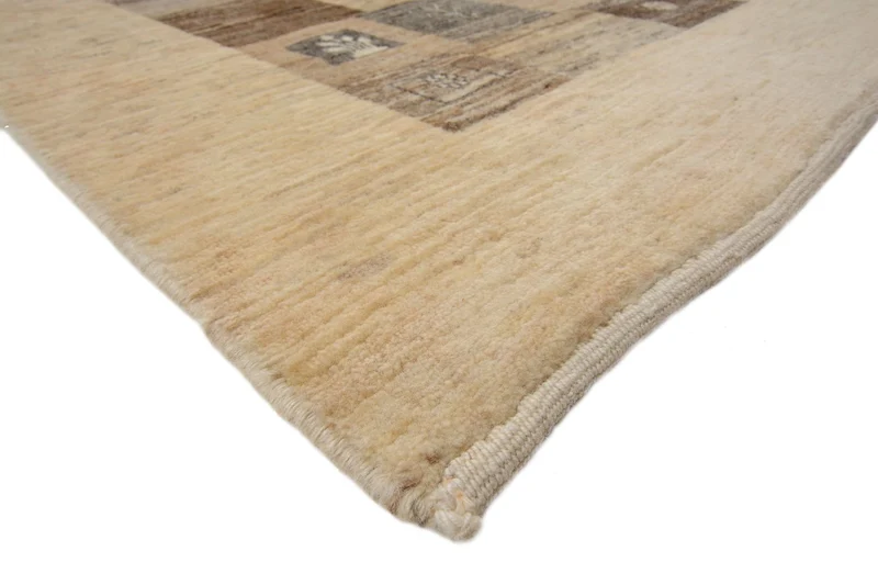 Gabbeh Teppich - Loribaft Perser 101 x 512 cm - hellbraun