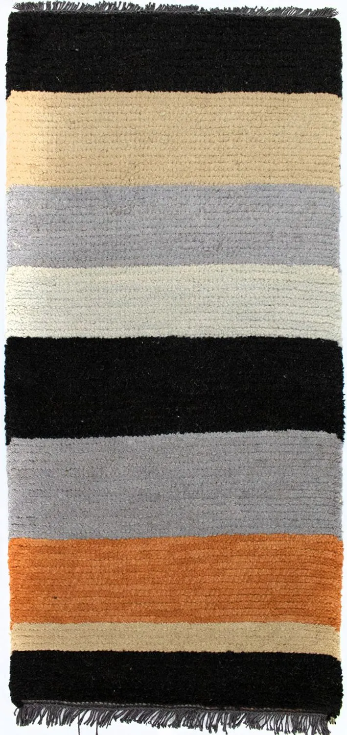 Nepal Teppich 70x140cm - Wollteppich - mehrfarbig