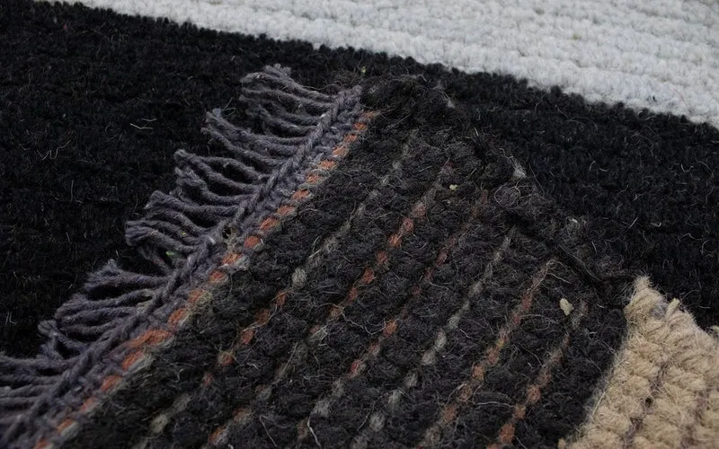 Nepal Teppich 70x140cm - Wollteppich - mehrfarbig