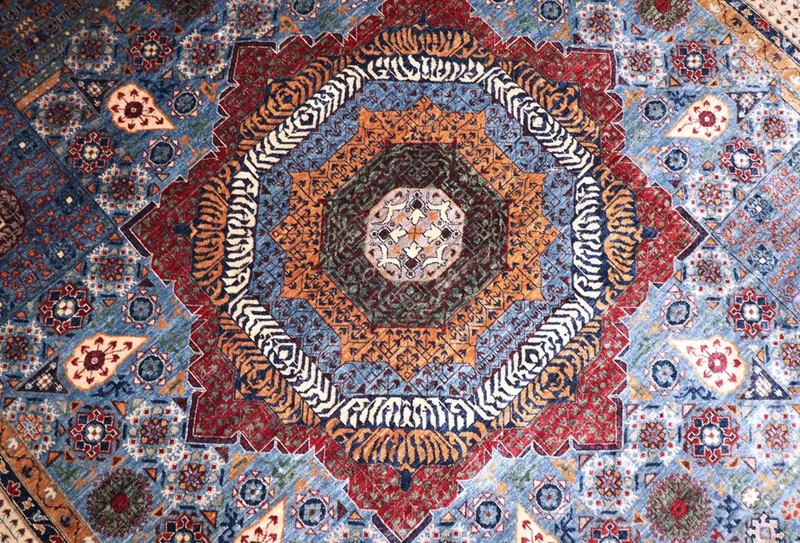 Ziegler Teppich 309 x 423 cm - dunkelblau