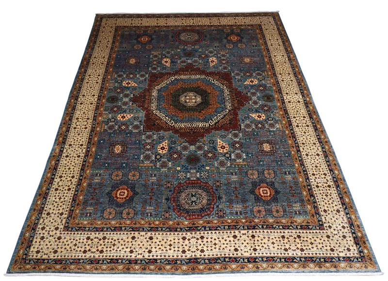 Ziegler Teppich 309 x 423 cm - dunkelblau