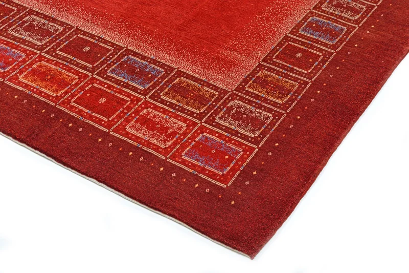 Gabbeh Teppich - Kaschkuli Perser 257 x 353 cm - rot