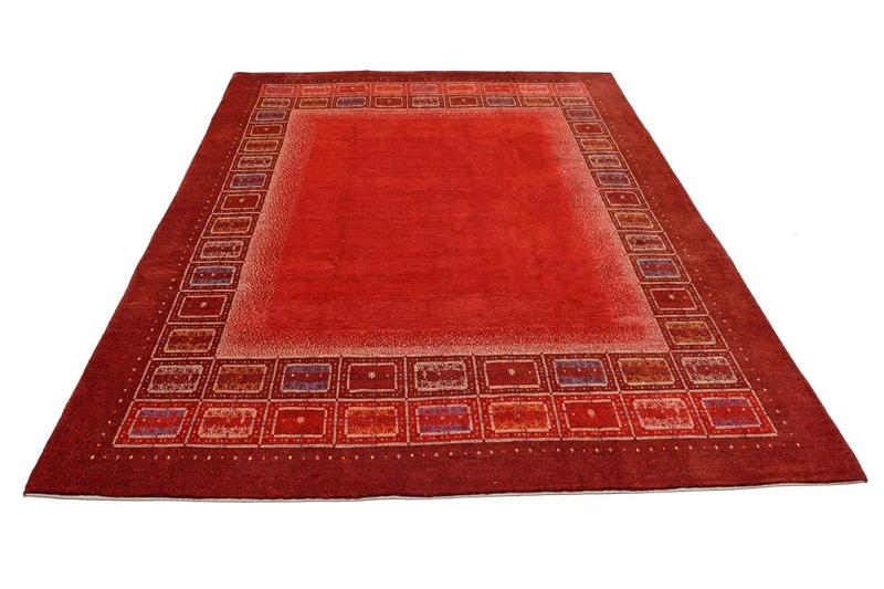 Gabbeh Teppich - Kaschkuli Perser 257 x 353 cm - rot