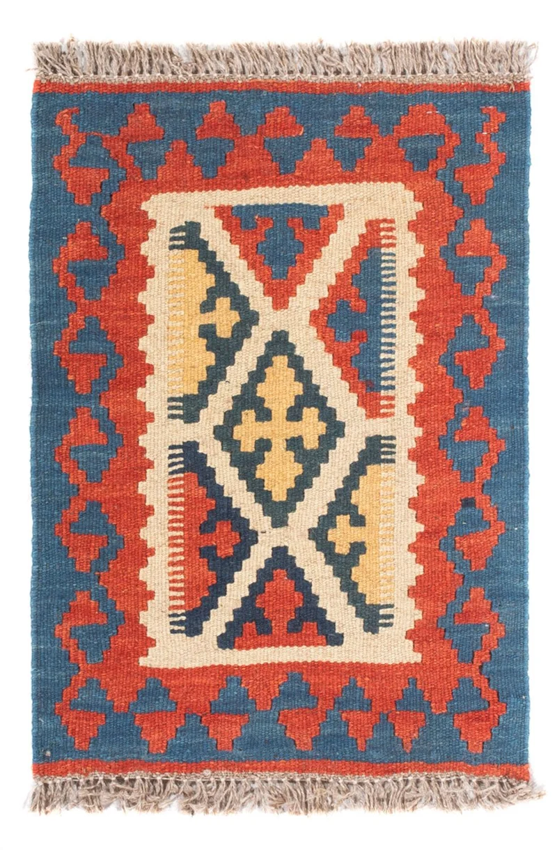 Kelim Fars Teppich 40x60cm - mehrfarbig