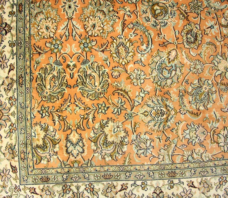 Seidenteppich - Kaschmir Seide 211 x 216 cm Teppich Quadratisch
