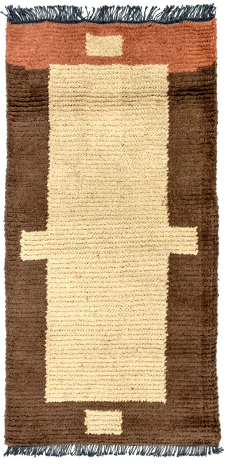 Nepal Teppich 70 x 140 cm - beige