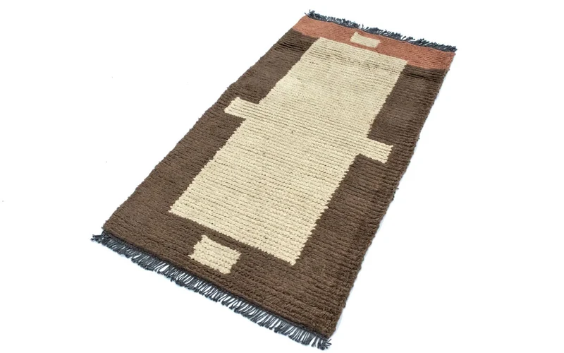 Nepal Teppich 70 x 140 cm - beige