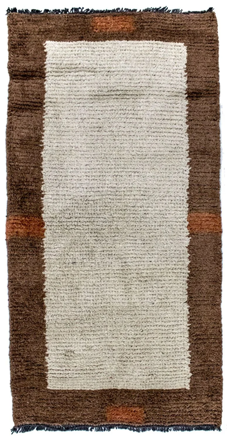 Nepal Teppich 70 x 140 cm - beige