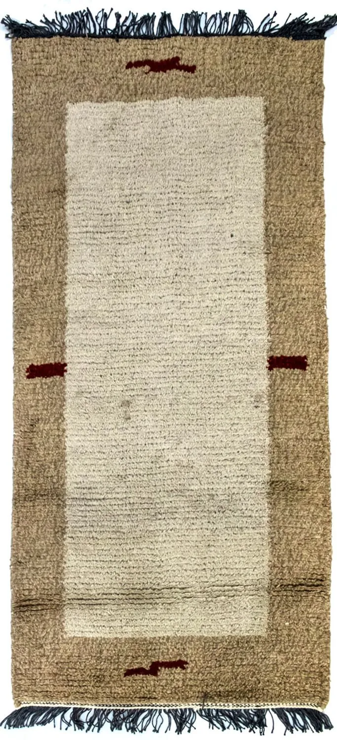 Nepal Teppich 70 x 140 cm - beige