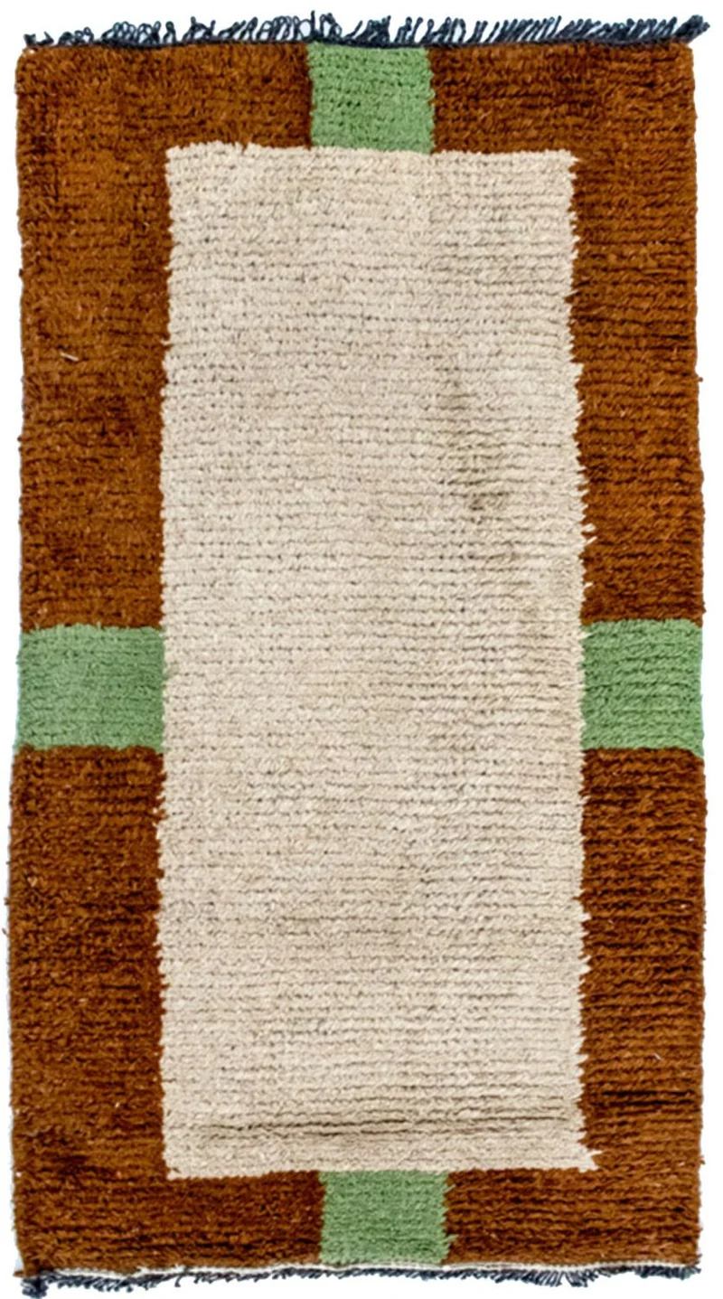 Nepal Teppich 70 x 140 cm - beige
