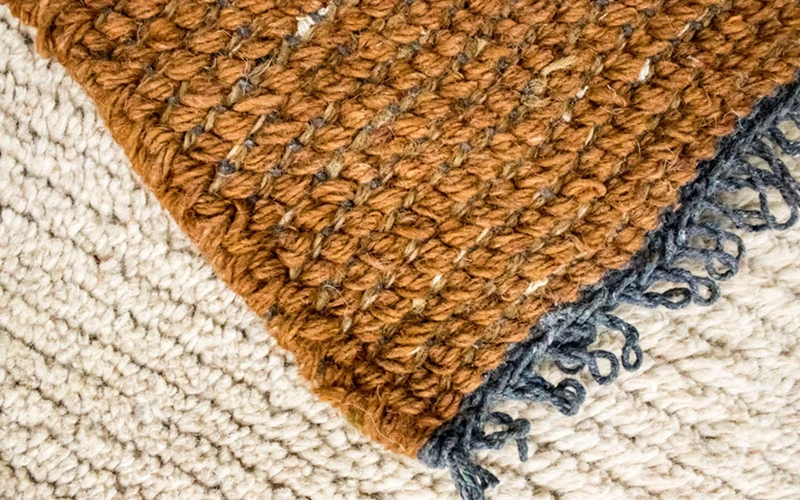Nepal Teppich 70 x 140 cm - beige