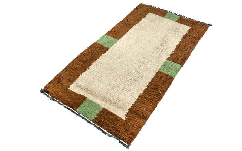 Nepal Teppich 70 x 140 cm - beige