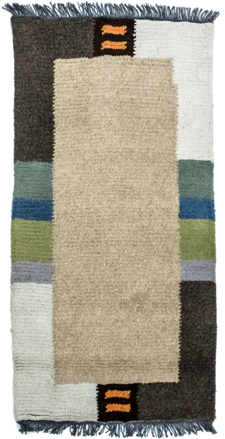 Nepal Teppich 70 x 140 cm - beige