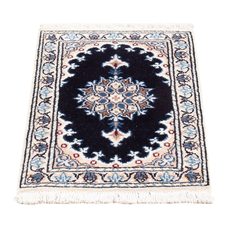 Perserteppich - Nain - Royal - 40 x 60 cm - dunkelblau
