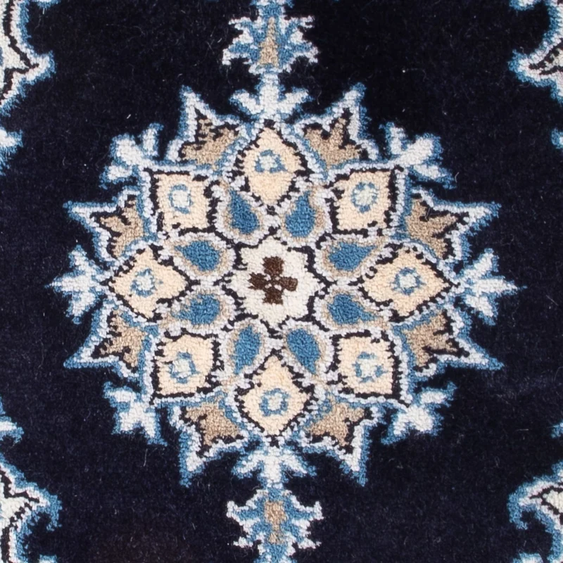 Perserteppich - Nain - Royal - 40 x 60 cm - dunkelblau