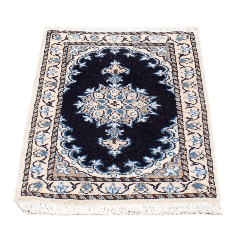 Perserteppich - Nain - Royal - 40 x 60 cm - dunkelblau