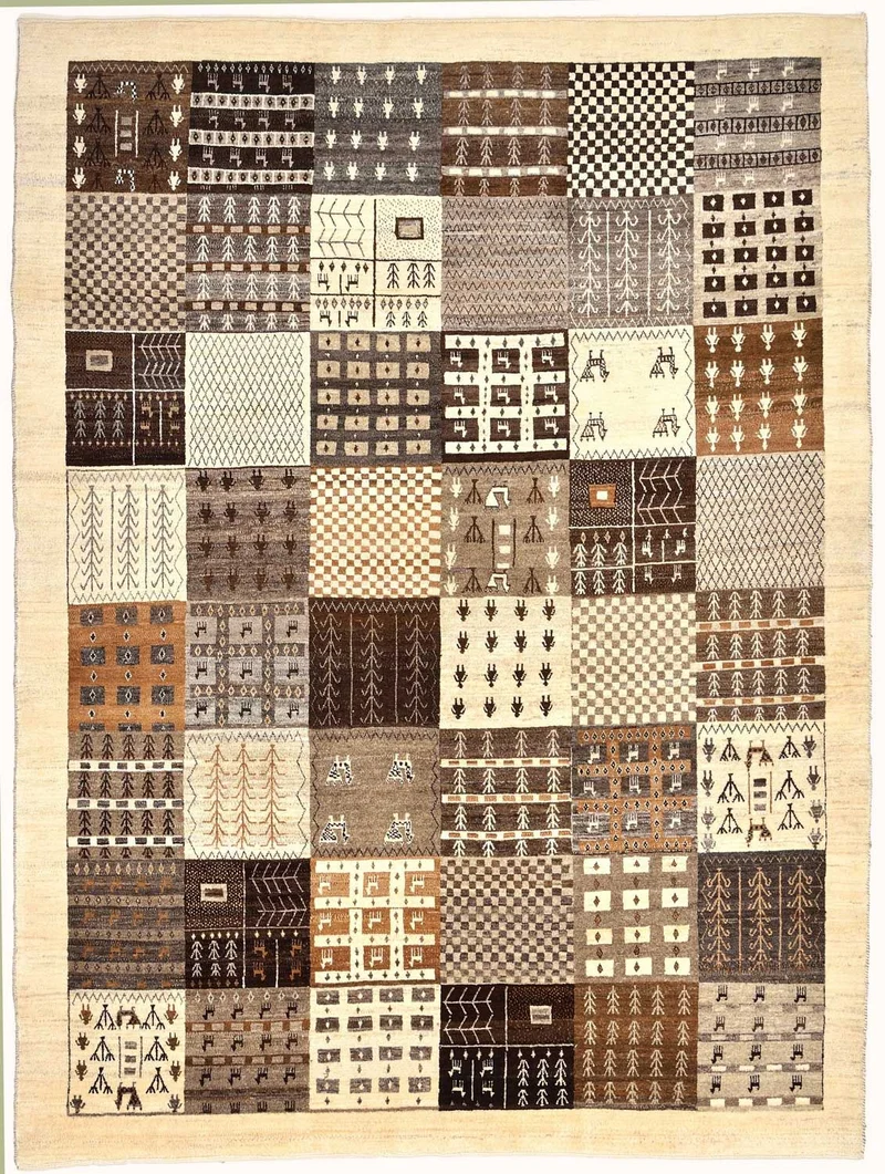 Loribaft Teppich Perser 187x247cm - Orientteppich - braun