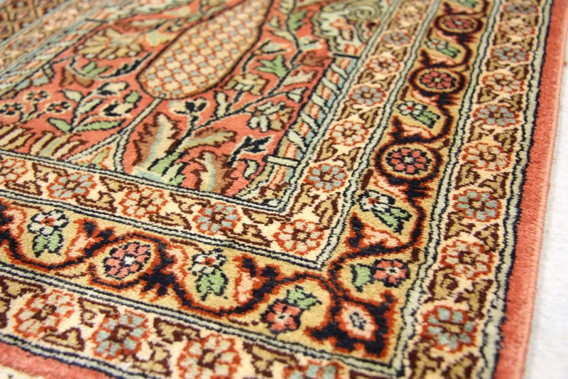Seidenteppich - Kaschmir Seide 79 x 305 cm Teppich Läufer