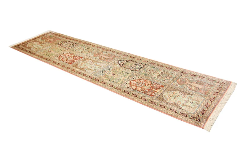 Seidenteppich - Kaschmir Seide 79 x 305 cm Teppich Läufer