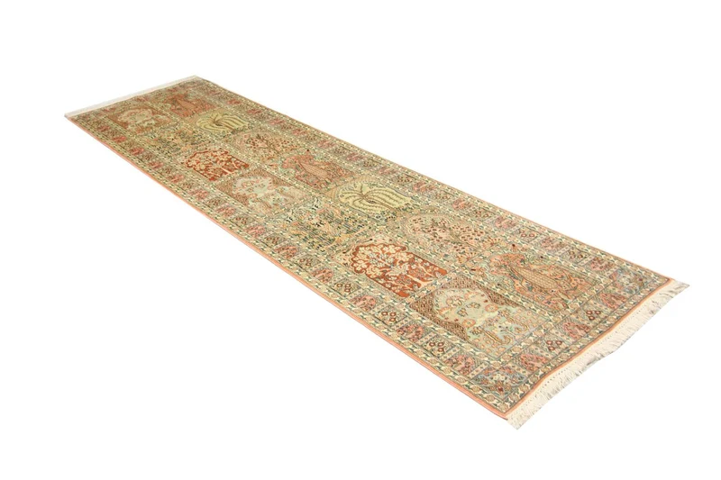 Seidenteppich - Kaschmir Seide 79 x 292 cm Teppichläufer