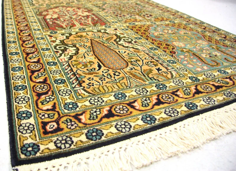 Seidenteppich - Kaschmir Seide 82 x 298 cm Teppich Läufer