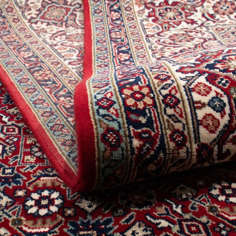 Perserteppich - Bidjar - Royal 202 x 297 cm Wohnzimmer Teppich - dunkelrot