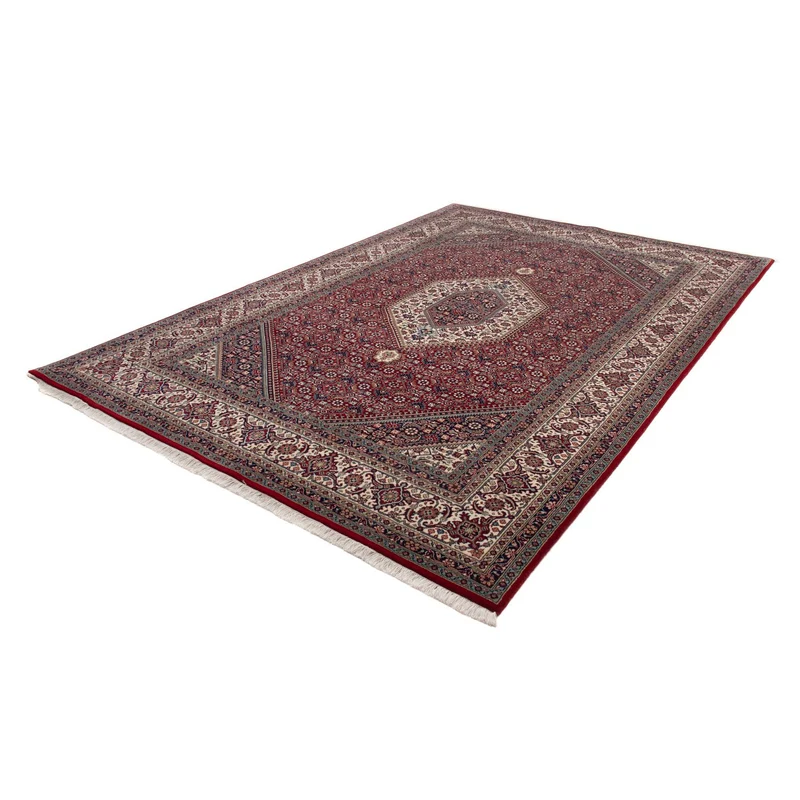 Perserteppich - Bidjar - Royal 202 x 297 cm Wohnzimmer Teppich - dunkelrot