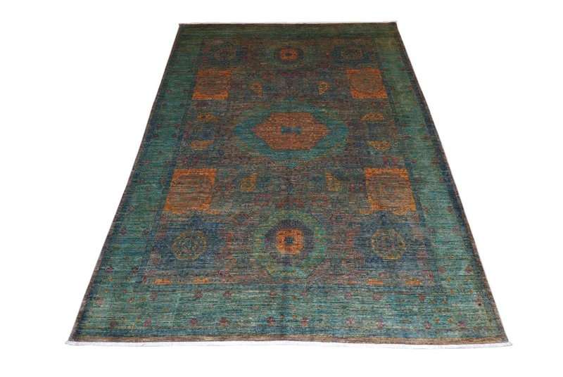 Ziegler Teppich 214 x 296 cm - seegrün
